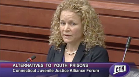 CTJJA Deputy Director Lara Herscovitch talks at forum